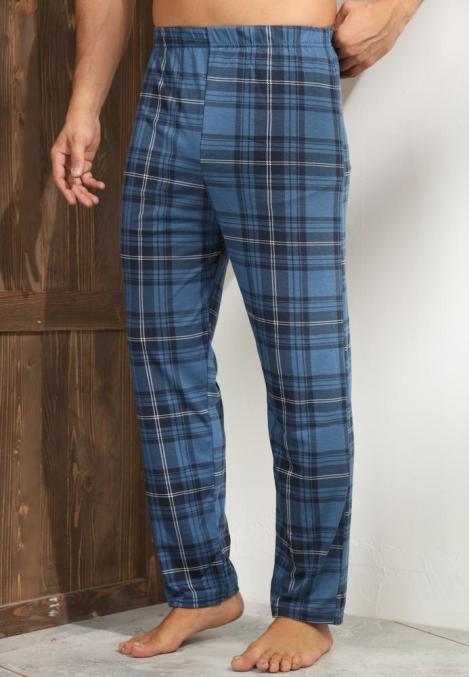 Pantaloni de Pijama ,Big Size ,Barbati,Culoare Albastru,Engros